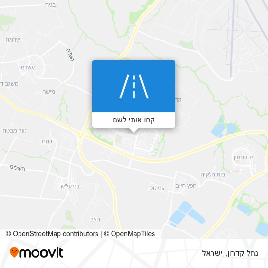 מפת נחל קדרון