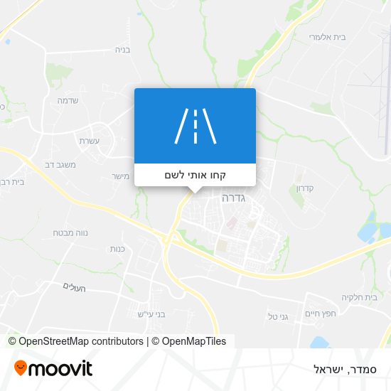 מפת סמדר