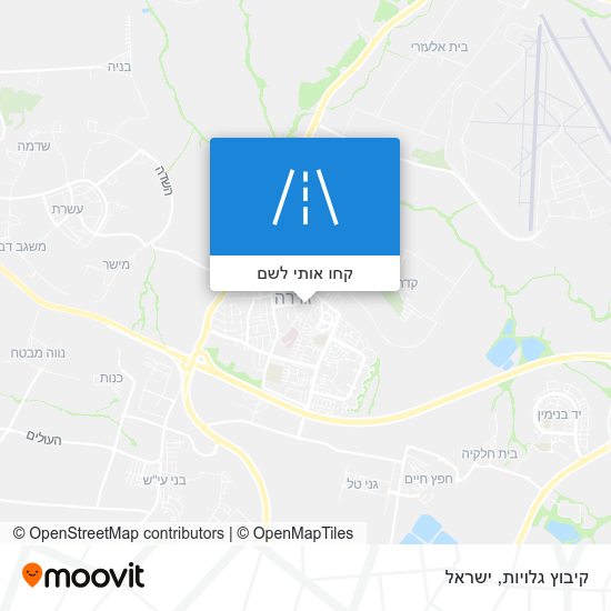 מפת קיבוץ גלויות
