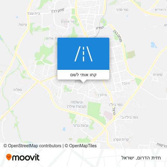 מפת חזית הדרום