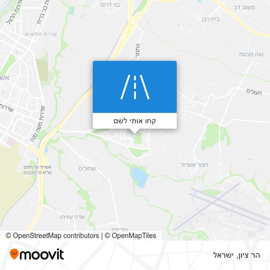 מפת הר ציון