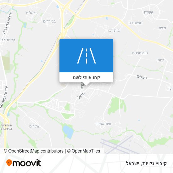 מפת קיבוץ גלויות