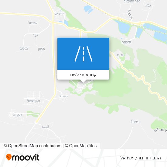 מפת הרב דוד נורי