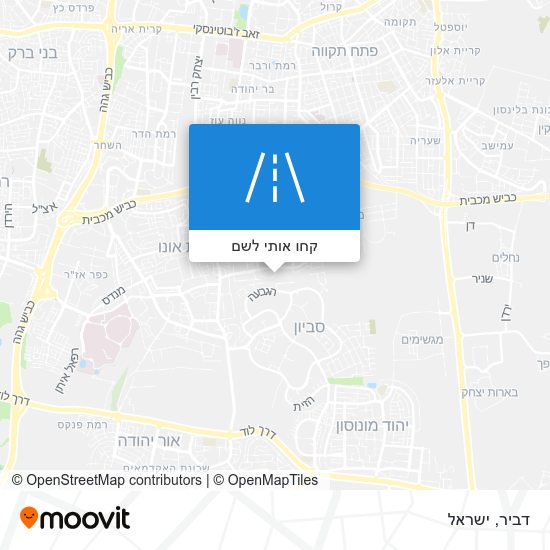 מפת דביר