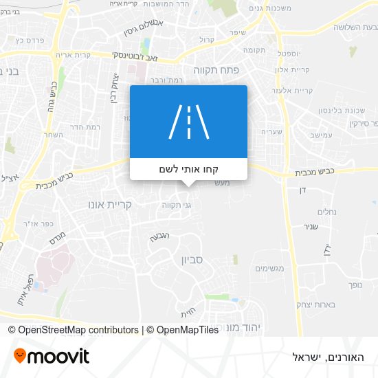 מפת האורנים