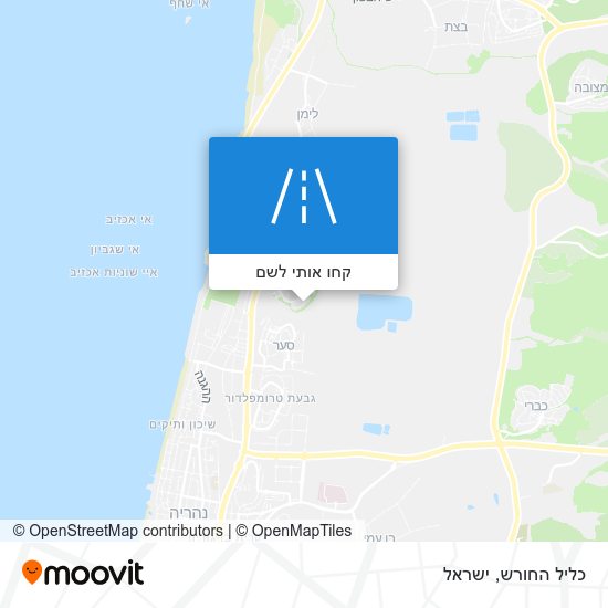 מפת כליל החורש