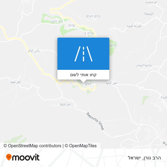 מפת הרב גורן