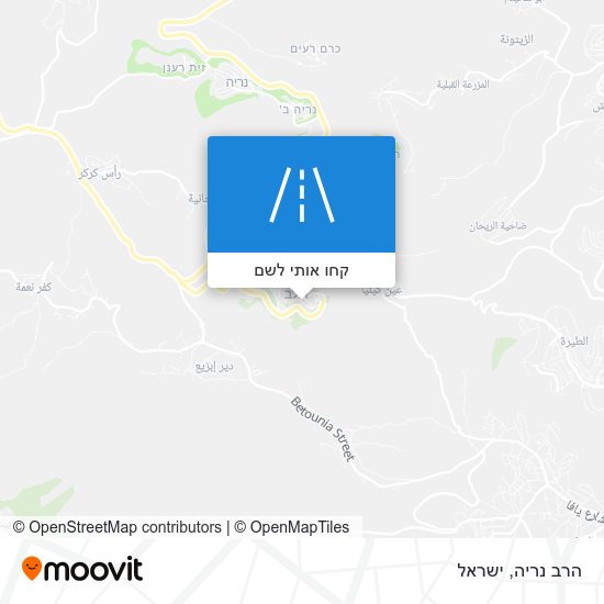 מפת הרב נריה