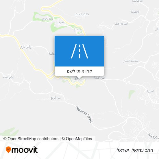 מפת הרב עוזיאל