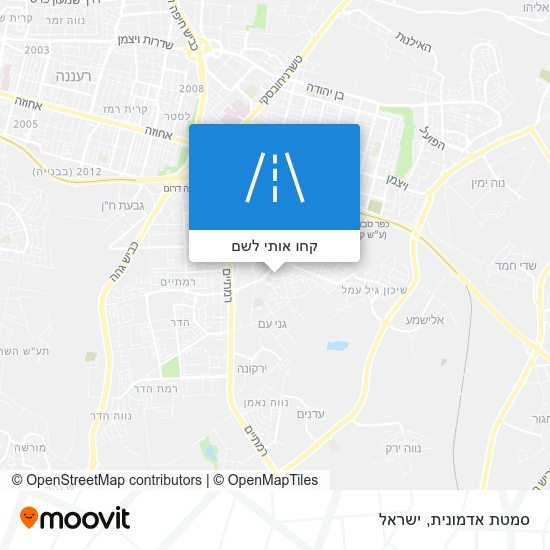 מפת סמטת אדמונית