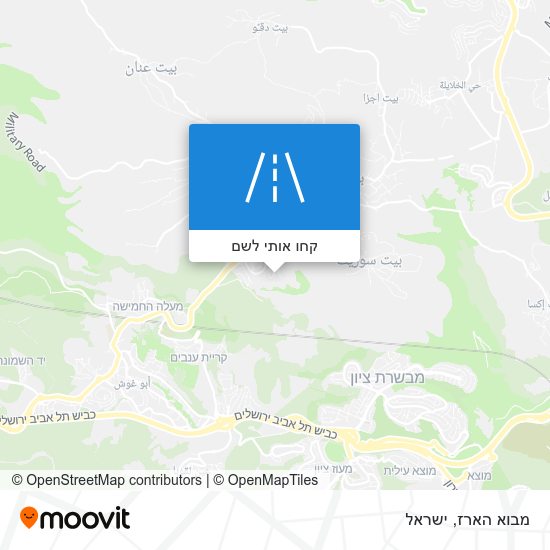 מפת מבוא הארז