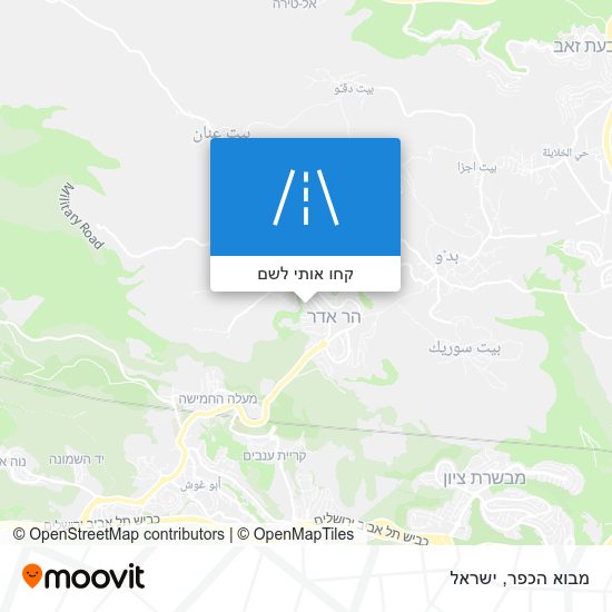 מפת מבוא הכפר