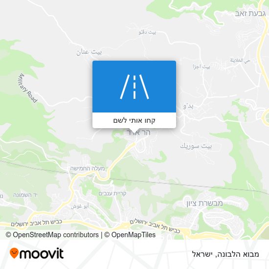 מפת מבוא הלבונה