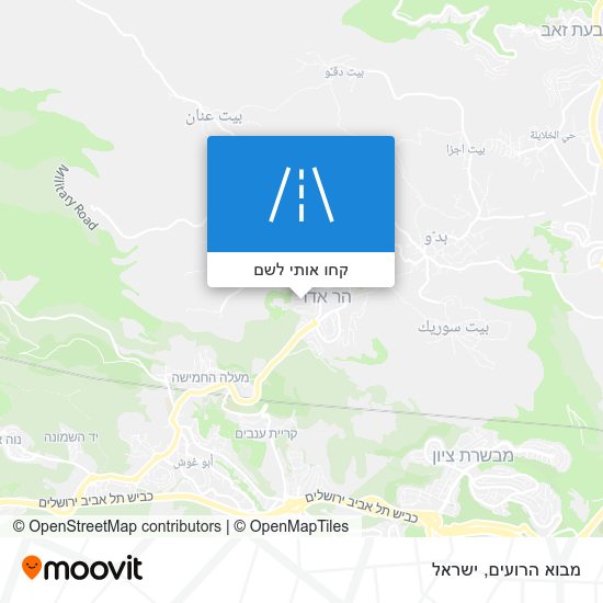 מפת מבוא הרועים