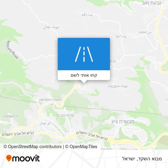 מפת מבוא השקד