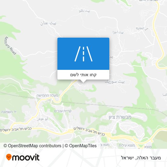 מפת מעבר האלה