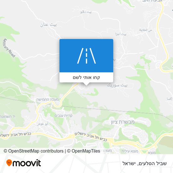 מפת שביל הסלעים