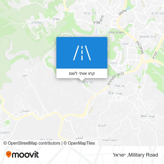 מפת Military Road