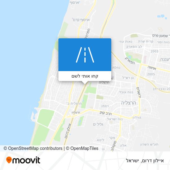 מפת איילון דרום