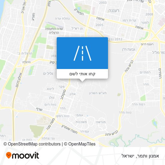מפת אמנון ותמר