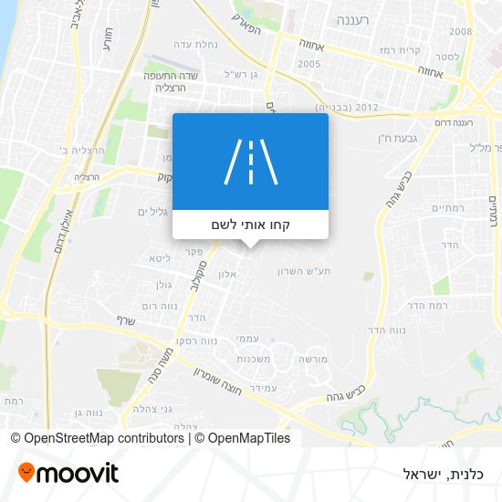 מפת כלנית