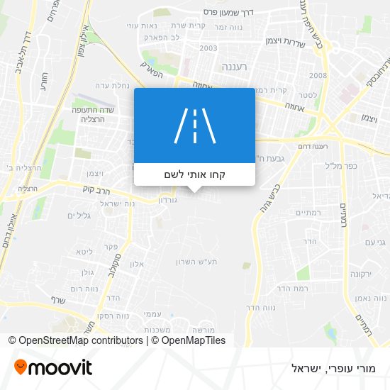 מפת מורי עופרי