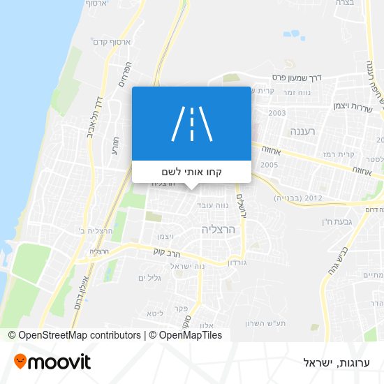 מפת ערוגות