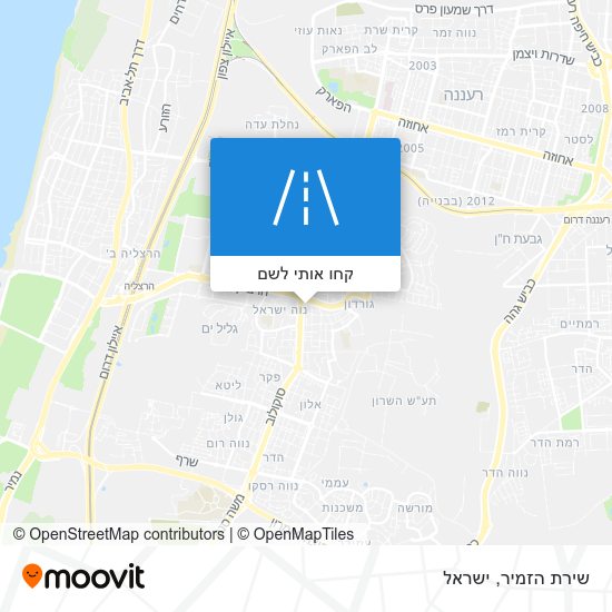 מפת שירת הזמיר