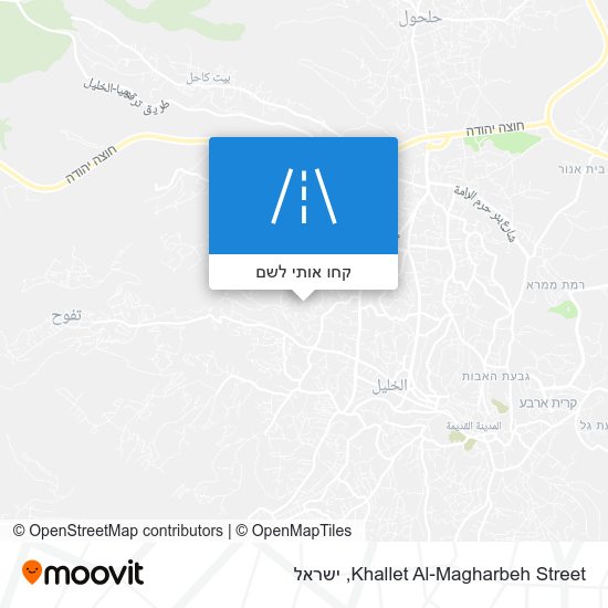 מפת Khallet Al-Magharbeh Street