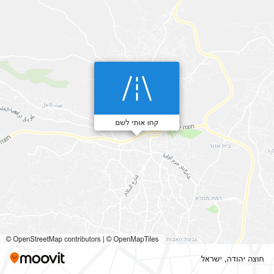 מפת חוצה יהודה