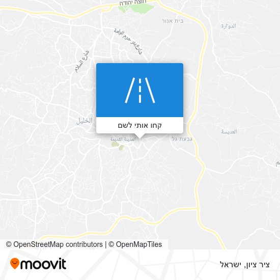 מפת ציר ציון