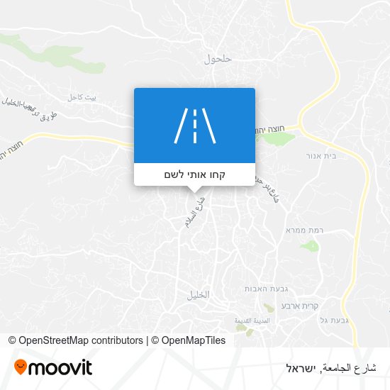 מפת شارع الجامعة