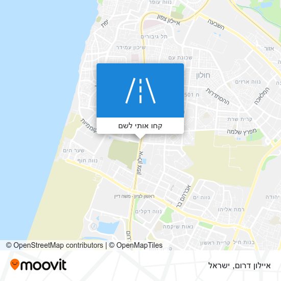 מפת איילון דרום