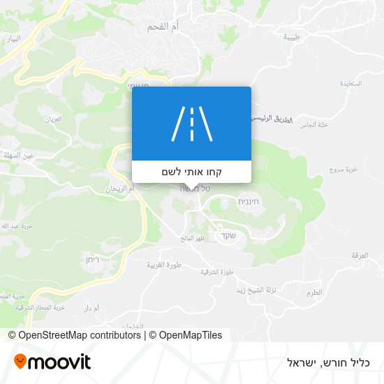 מפת כליל חורש