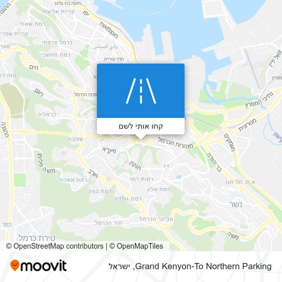 מפת Grand Kenyon-To Northern Parking