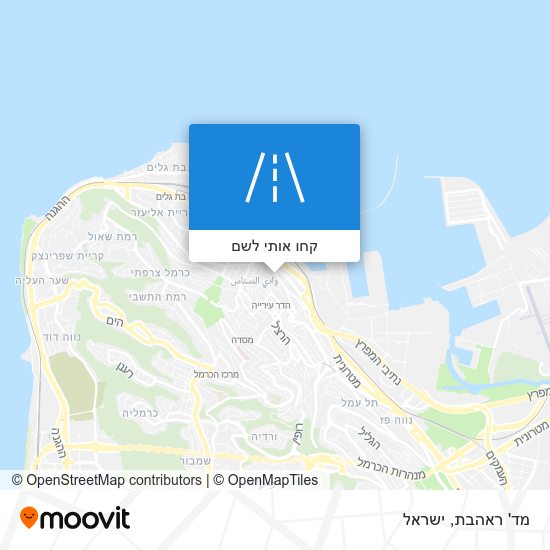 מפת מד' ראהבת