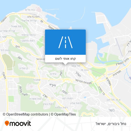 מפת נחל גיבורים