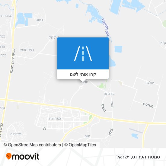 מפת סמטת הפרדס