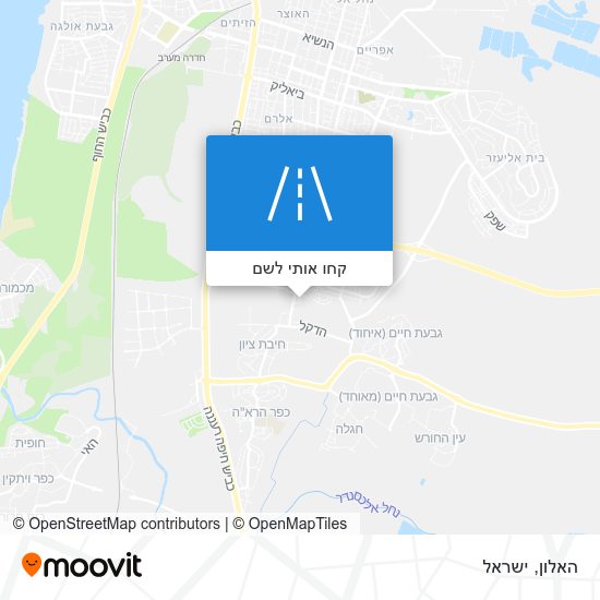 מפת האלון