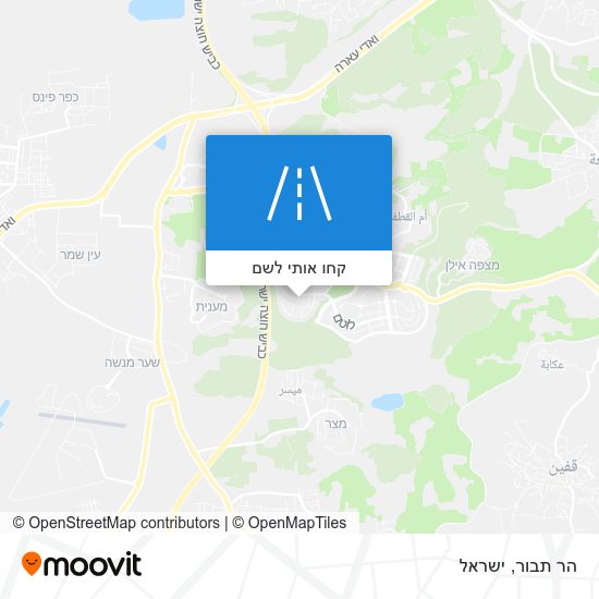 מפת הר תבור