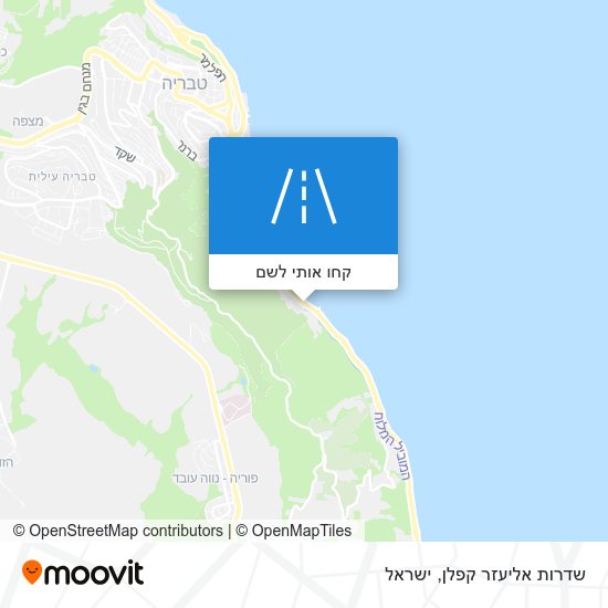 מפת שדרות אליעזר קפלן