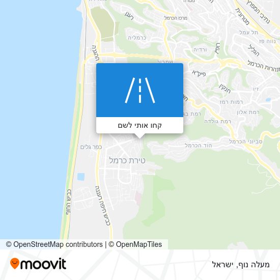 מפת מעלה נוף