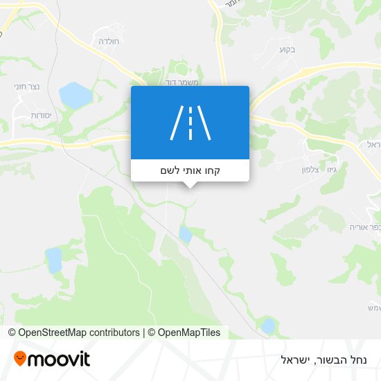 מפת נחל הבשור