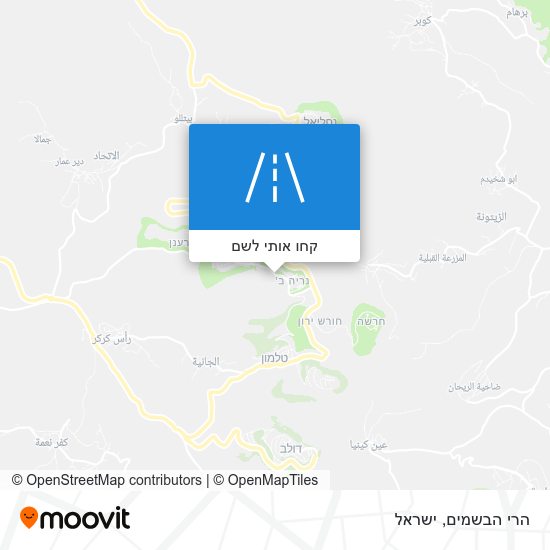 מפת הרי הבשמים