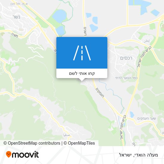 מפת מעלה הואדי