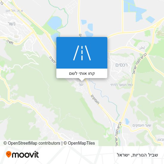 מפת שביל הנוריות