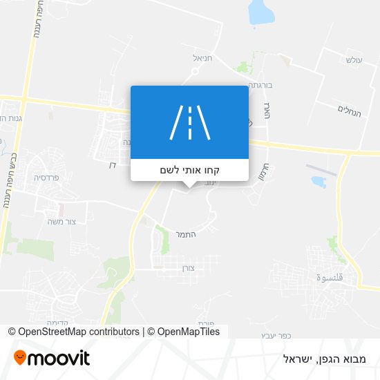 מפת מבוא הגפן