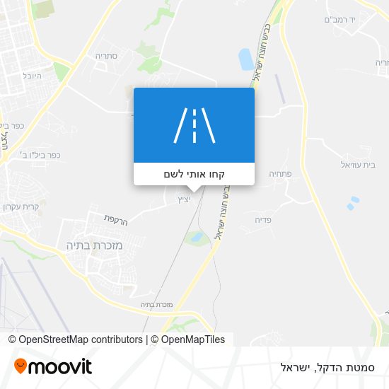 מפת סמטת הדקל