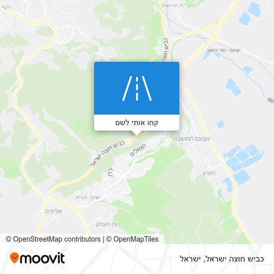 מפת כביש חוצה ישראל