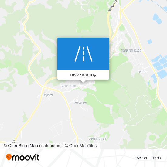 מפת מירון
